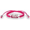 Náramek L.O.L. Surprise! růžový textilní pro dívky LOL Logo L3011STLOL