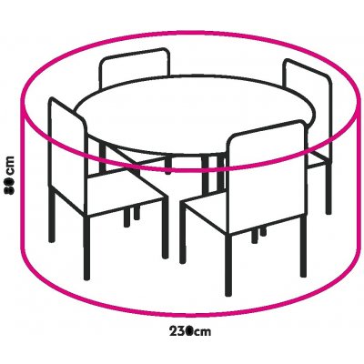 Winza Obal na kulatou jídelní soupravu Ø 230x85cm – Hledejceny.cz