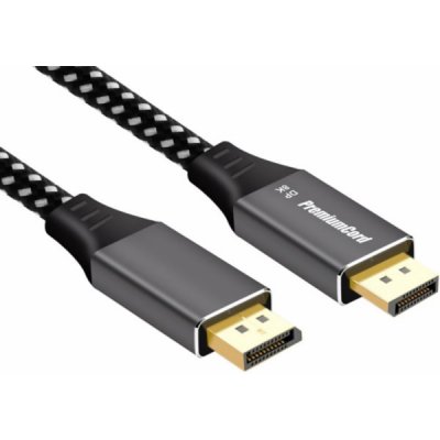 PremiumCord 8K Cable USB-C sur DisplayPort 1.4, Résolution jusqu'à UHD 8K @ 60Hz, 4K @ 120Hz et