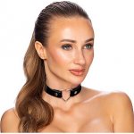 Cotteli Choker with a Heart Black, matný obojek se srdcem – Zboží Dáma