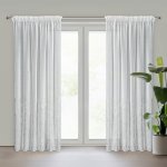 EUROFIRANY ZÁCLONA NA PÁSCE MELIA 140X270 CM BÍLÁ – Zboží Mobilmania