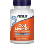 Now Foods Cod Liver Oil olej z tresčích jater 1000 mg x 90 softgel kapslí – Hledejceny.cz