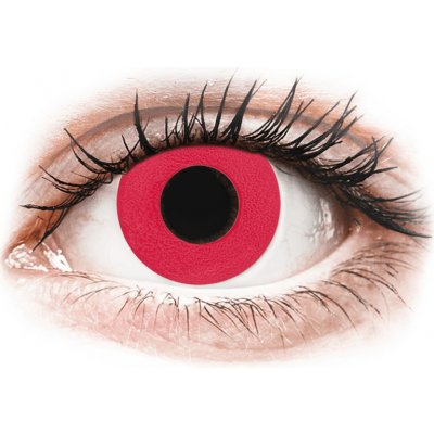 Gelflex CRAZY LENS - Solid Red - nedioptrické jednodenní 2 čočky – Hledejceny.cz