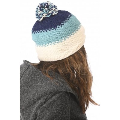 vlněná čepice pom-pom Blue – Hledejceny.cz