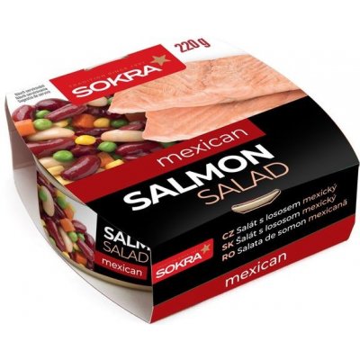 Sokra Mexický salát s lososem 220 g – Sleviste.cz
