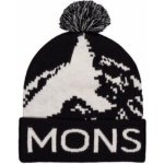 Mons Royale Mtn Pixel Merino Pom Pom Beanie Black White černá – Hledejceny.cz