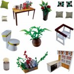 Dvěděti miniatura domečku Romantický skandinávský styl 2DM030 – Sleviste.cz