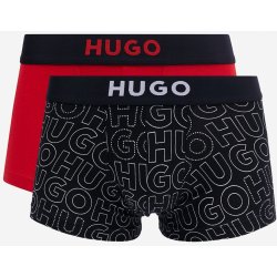 Hugo sada dvou pánských boxerek v černé a červené