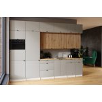 FRONTI Kuchyňská linka JANISA 320 cm Kamenný/Dub artisan – Hledejceny.cz