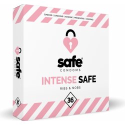 Safe Intense Safe Condoms Ribs & Nobs 36 ks