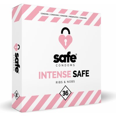 Safe Intense Safe Condoms Ribs & Nobs 36 ks