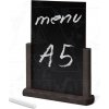 Stojan na plakát A-Z Reklama CZ Dřevěný popisovatelný menu stojánek A5 WOODBOARD TCHBBLA5 - Černý