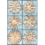 Anděl Přerov Slaměné dekorace vločky se stříbrnými glitry 12 ks – Zboží Mobilmania