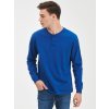 Pánské Tričko GAP tričko s dlouhým rukávem modrá