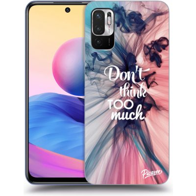 Pouzdro Picasee silikonové Xiaomi Redmi Note 10 5G - Don't think TOO much čiré