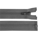 Prima-obchod Kostěný zip No 5 délka 60 cm bundový, barva 319 šedá ocelová – Zboží Mobilmania