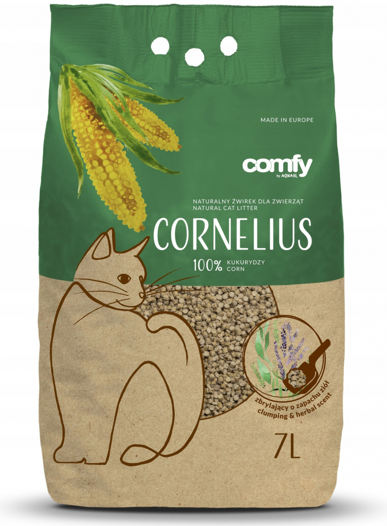 COMFY CAT GRIT CORNELIUS HERBAL 7 l