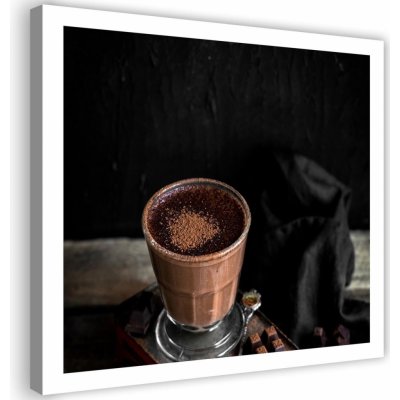 Obraz na plátně Hrnek horké čokolády - 40x40 cm – Zboží Mobilmania