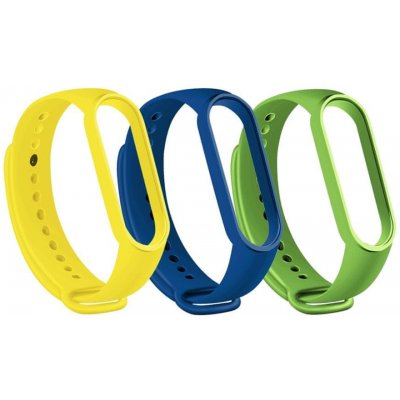 RhinoTech 3-pack řemínků pro Xiaomi Smart Band 7 tmavě modrá, žlutá, zelená RTACC239 – Zbozi.Blesk.cz