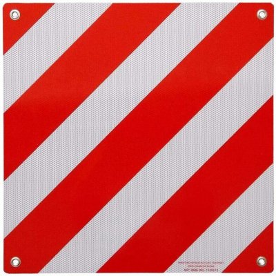 Výstražný terč hliníkový 50x50 cm pro Itálii – HobbyKompas.cz