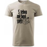 S tebou mě baví svět klasické pánské triko ledově šedá – Hledejceny.cz