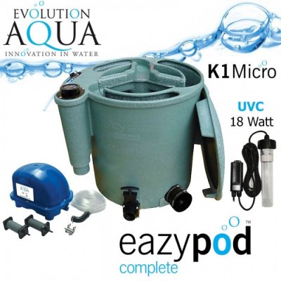 Evolution Aqua EA Eazy POD KHAKI Micro Air Complete, včetně UV 18 Watt a kompresoru Airtech 70, pro jezírka do 25 m3, v khaki barvě – Zbozi.Blesk.cz