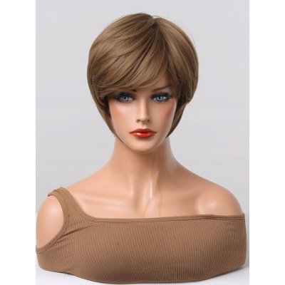 Extra krátká oříšková paruka Avril – Zboží Dáma