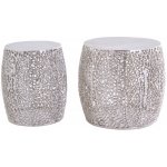 Interior DE Set 2 ks LEAF 40 cm stříbrný KS43226 – Zboží Mobilmania