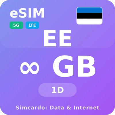 Estonsko Neomezený Mobilní Internet - eSIM 1 dní datová SIM karta (esims_ULE_1D_EE_V2) – Zboží Živě