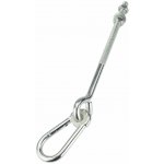 Hák houpačkový kyvný s karabinou, M12x330mm, Zn – Sleviste.cz