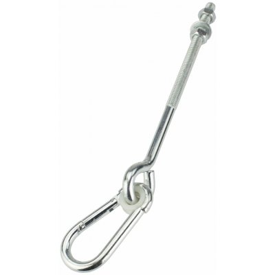 Hák houpačkový kyvný s karabinou, M12x330mm, Zn – Sleviste.cz