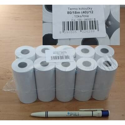 Termopapír kotouček pr. 3,8 x výš.8cm 80/40/12 – Zboží Živě