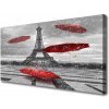 Obraz Obraz na plátně Eiffelova Věž Paříž Deštník 100x50 cm