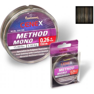 Browning na method feeder Cenex Method Mono 150 m 0,2 mm 3,65 kg – Zboží Mobilmania