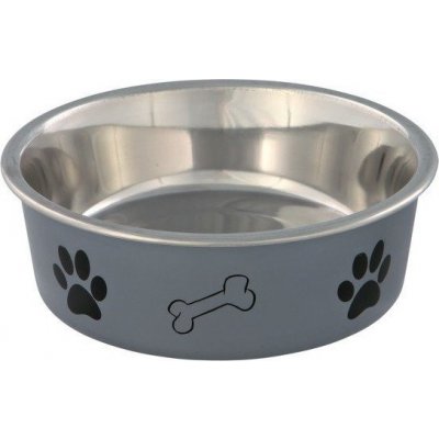 Trixie Miska s potiskem tlapka+kost 400 ml /14 cm – Zboží Dáma