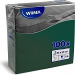 Wimex ubrousky 1V tmavě zelené 100ks 33x33cm – Zboží Dáma