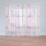 Sablio Záclony Srdce vedle srdce: 2ks 150x250cm – Hledejceny.cz