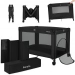 Lionelo Postýlka cestovní Amelie Black Carbon – Hledejceny.cz