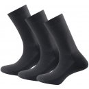  Devold DAILY MEDIUM set ponožek 3 páry černá
