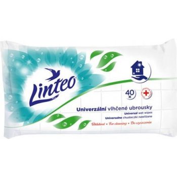 Linteo Satin vlhčené ubrousky pro domácnost 40 ks