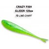 Návnada a nástraha Crazy Fish Glider 12 cm 7D Lime chart 6 ks