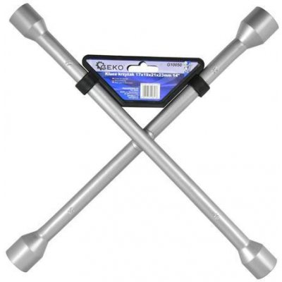 Geko klíč na kola křížový 17-19-21-22mm Geko G10050 – Zboží Dáma