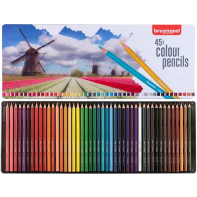 Sada barevných tužek Bruynzeel - Nizozemsko - 45ks (Bruynzeel barevné tužky - sada 45ks)