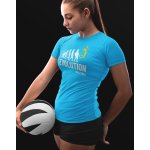 Dámské tričko Evolution volleyball Modrá – Zboží Dáma