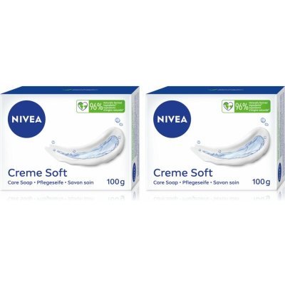 Nivea Creme Soft tuhé mýdlo 2 x 100 g kosmetická sada – Hledejceny.cz