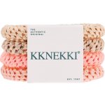 KKNEKKI Gumička do vlasů Kknekki no. 63 – set 4 ks, multi barva, textil – Zboží Dáma