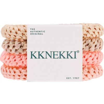 KKNEKKI Gumička do vlasů Kknekki no. 63 – set 4 ks, multi barva, textil – Zboží Dáma