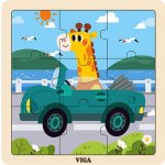 Viga puzzle autíčko 9 dílů – Zbozi.Blesk.cz