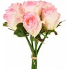 Květina Svazek růžových růží 30 cm