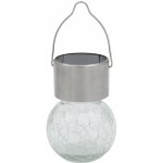 lampa solární KOULE pr.6cm, v.9cm, 1LED, závěsná, čirá; nerez/sklo/PH MAT797457 – Zboží Dáma